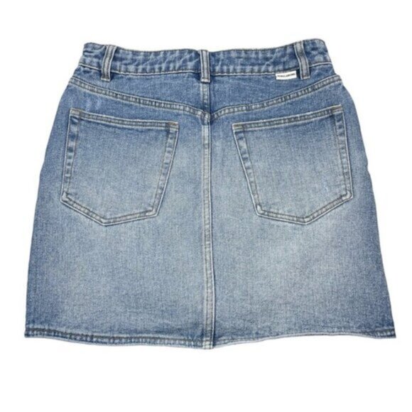 Billabong Women's Surfside Denim Skirt 27 Blue - Picture 5 of 6